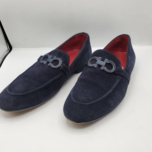 SIGOTTO UOMO ROME BLUE SUEDE LOAFERS SHOES main image 7